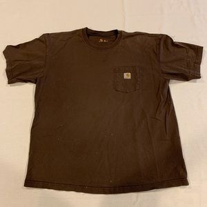 Faded Brown Carhartt T shirt